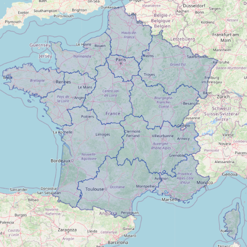 carte de la France